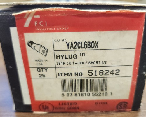 Burndy 518242 ya2cl6box - burndy,