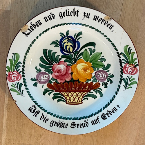 Antico piatto parete amare - piatto, da