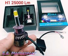 ALFA ROMEO 166 LAMPADE LED FARI LENTICOLARI H1 12V 25000 LM 360° ULTRAWHITE CANB