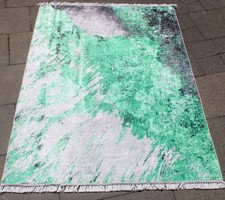 Tappeto lavabile moderno verde