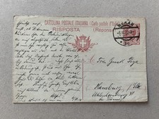 Intero postale annullo - q),