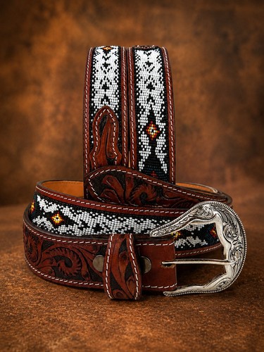 Cintura western con perline