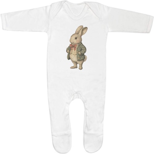 Vintage bunny wearing coat - 'vintage,