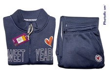 TUTA DONNA SWEET YEARS - invernale in pile - pigiama - taglia XL - blu