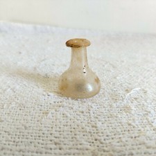 Antico Originale Vecchio Handmade Soffiato Vetro Pontil Marchio Bottiglia G1095