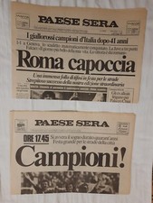 AS ROMA SCUDETTO 1982-83 - QUOTIDIANO PAESE SERA 9 MAGGIO 1983 + ALTRO SPECIALE
