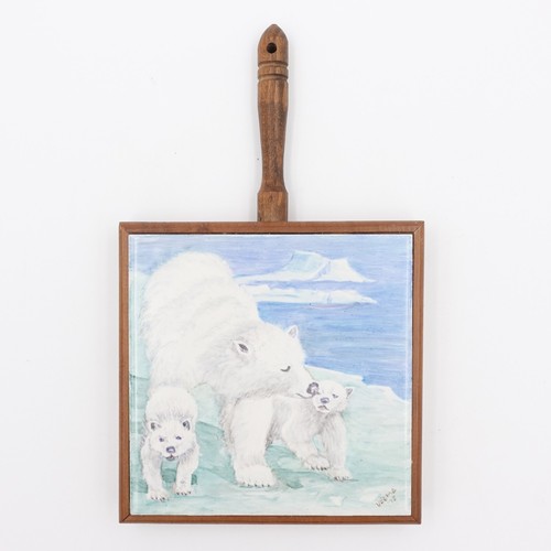 Piastrella orso polare mamma - piastrella,