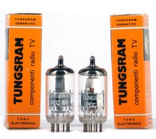 MATCHED PAIR PCC88/7DJ8 TUNGSRAM NOS HOLLAND tubo lampada valvola ৄ泵洀 真空管 电彶管