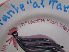 Piatto  RICORDO Ristorante  "AL TARTUFO" SALSOMAGGIORE  CAS VIETRI * "COCOTTA"