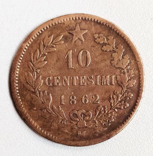 Italie centesimi 1862 - italie, 10