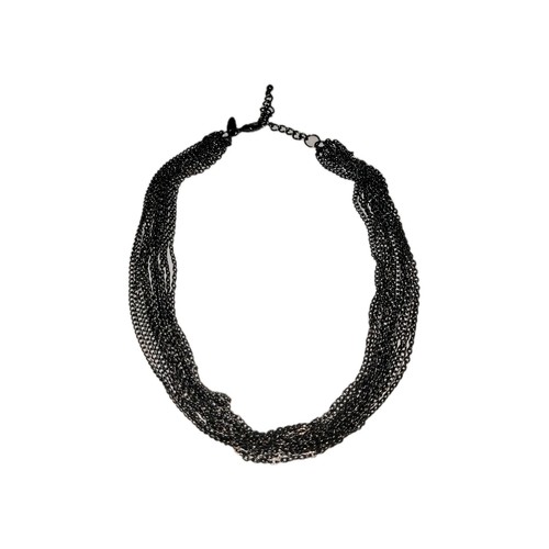 Collana catena nera elegante