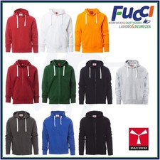 Felpa Con Cappuccio Uomo Zip Intera e Tasche Leggera in Cotone Maglia da Lavoro