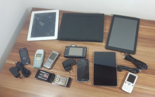 Collezione tablet cellulare