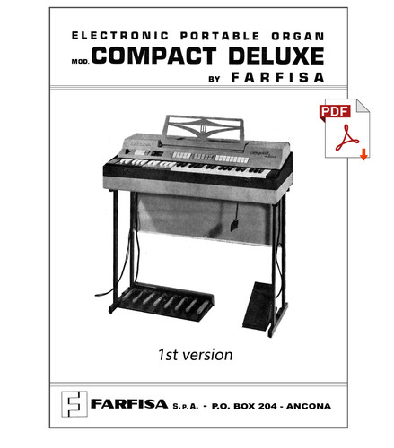 Farfisa compact deluxe service - deluxe,