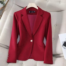 Blazer Rosso Slim Fit Donna