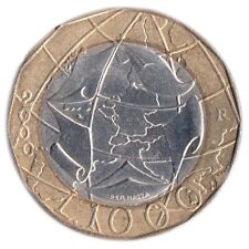 1000 LIRE ITALIA TURRITA BIMETALLICA 2000 REPUBBLICA FDC DA DIVISIONALE