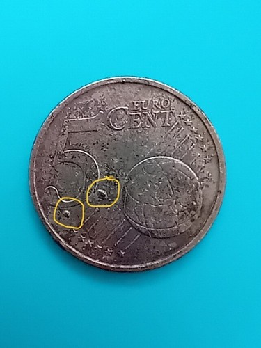 Errore conio 5 centesimi - conio,