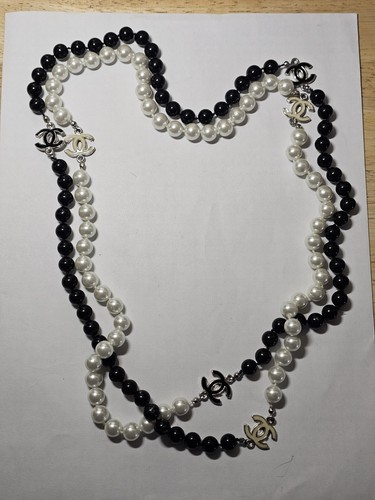 Collana chanel perle - collana, finte