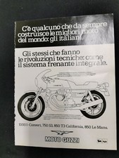 Moto Guzzi 1976 vintage pagina pubblicitaria italiana 850 California 850 Le Mans 