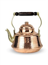 Grande teiera in rame piano cottura, teiera in rame, teiera in rame turco, bollitore per tè