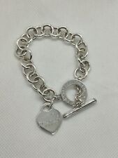 Bracciale Argento 925 Tiffany & Co. Heart Tag 20 cm Lenght Original No Box