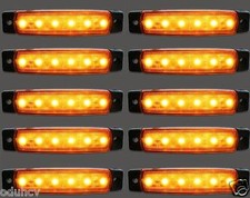 10 X 24V LED SMD Luci Gialle
