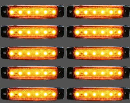 10x 24v led - arancione, marker