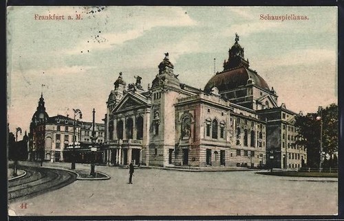 Cartolina francoforte sul - cartolina,