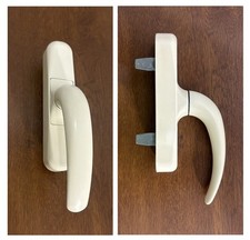 Maniglia cremonese ALUTEK RAL 1013 x infisso in alluminio apertura esterna.