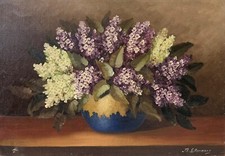 Dipinto A Olio Natura Morta