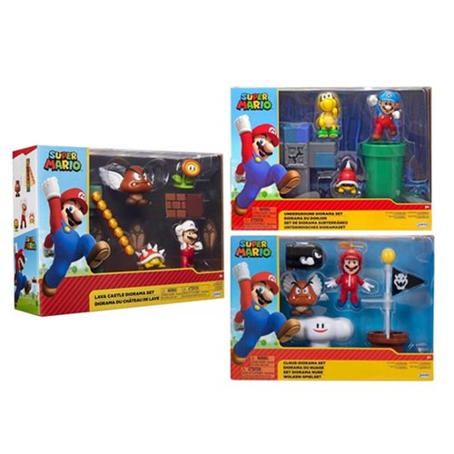 Super mario playset diorama - super,