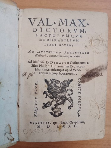 Cinquecentina valerio massimo - cinquecentina,