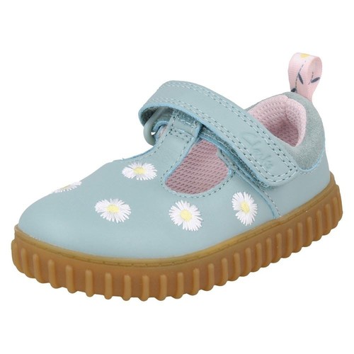 Scarpe casual bar con fiori - casual, t-bar