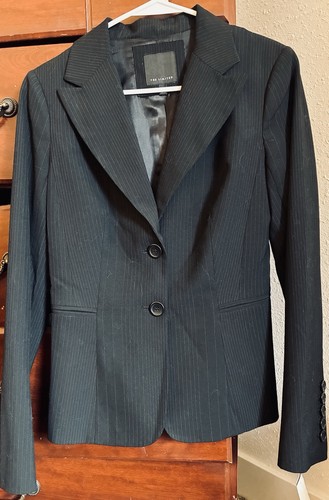 Blazer gessato bottoni - 2,