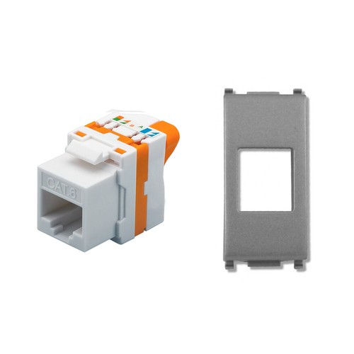 Techly presa rete rj45 - rete,