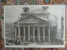 PANTEON, Roma – litografia 1880