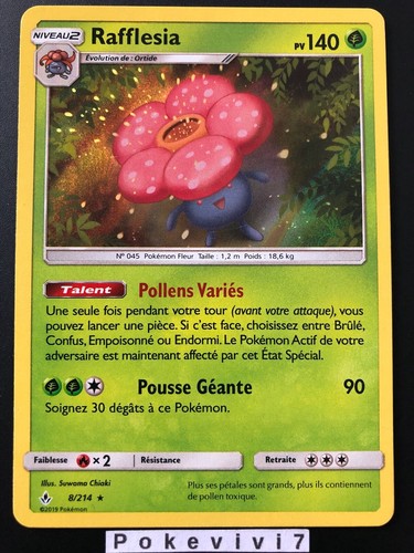 Carte pokemon rafflesia - carte,