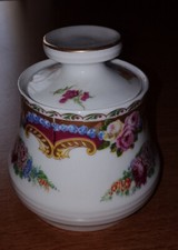 ZUCCHERIERA IN PORCELLANA DEPOS LIMOGES MOTIVI FLOREALI VINTAGE  H 10 CM. CIRCA