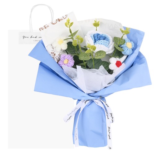 Mazzo rose all - mazzo, all'uncinetto