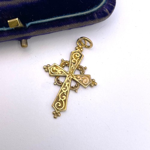 Ciondolo croce vintage oro - , 9