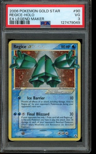 Psa pokemon regice - pokemon, gold