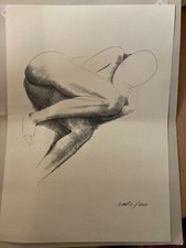 Opera litografica tratta da un disegno a china Emilio greco Opera litografica 