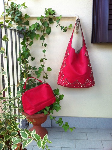 Borsa secchiello rosso - borsa,