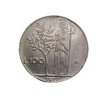 1977 R Italy 100 Lire KM#