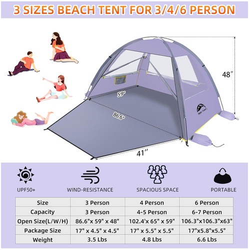Tenda spiaggia per - spiaggia, famiglie