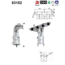 76 KW 103 CV CATALIZZATORE PER