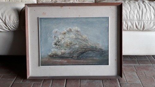 Dipinto olio tela - su, fiori