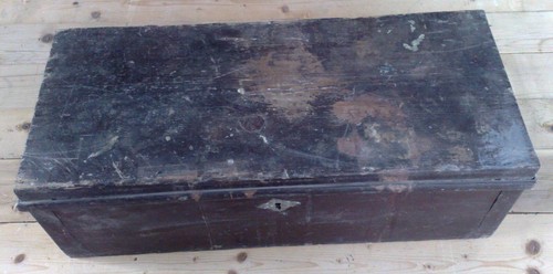Cassa baule antica legno - baule,