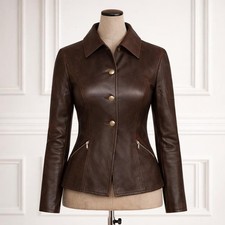 Giacca donna elegante pelle