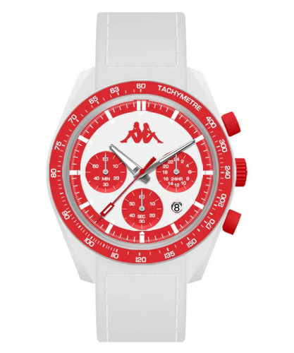 Orologio unisex bianco rosso - orologio,